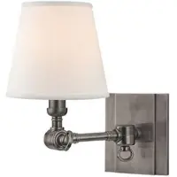 Casa Padrino Luxe Applique murale Argent antique / Blanc 15,2 x 24,1 x H. 25,4 cm - Applique murale avec bras pivotant