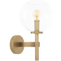 Casa Padrino Applique murale de luxe laiton antique 18 x 26 x H. 35 cm - Lampe d'hôtel et de restaurant