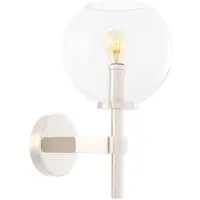 Casa Padrino Applique murale de luxe Argent 18 x 26 x H. 35 cm - Lampe d'hôtel et de restaurant