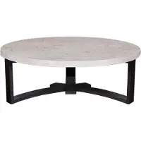 Casa Padrino Luxe Table basse Crème / Marron foncé Ø 130 x H. 45 cm - Table de salon ronde avec plateau en marbre - Meubles de salon