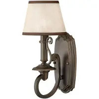 Casa Padrino Applique Baroque Antique Bronze / Crème / Marron 16,5 x 19 x H. 35,6 cm - Applique élégante de salon de style baroque - Luminaires baroques