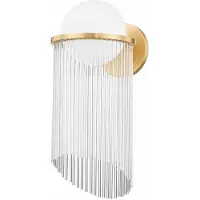 Casa Padrino Applique murale de luxe Laiton antique / Blanc H. 50,8 cm - Luminaires de luxe