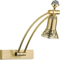 Casa Padrino Luxus Baroque cristal LED Applique / Liseuse or H. 35 cm
