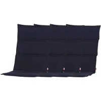 BURI set de 4 coussins de fauteuil Centauri bleu foncé 110x48x3cm Coussin de chaise