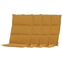 BURI lot de 4 coussins de fauteuil Centauri Ocre 110x48x3cm Coussin d'assise Coussin de chaise