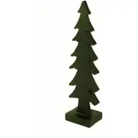 BURI Arbre de Noël décoratif en polyrésine 51cm, couleur:vert