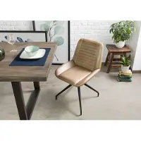 MASSIVMOEBEL24.DE MASSIVMOEBEL24 | Chaise 49x56 Cuir IRON LABEL #609