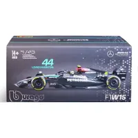 Bburago Véhicules Miniatures Die Cast 1/43 F1 Mercedes Amg W15e - Avec Casque #Hamilton