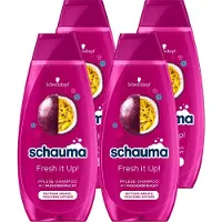 Henkel Schauma Fresh it up Shampooing de soin au fruit de la passion 400ml pack de 4