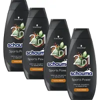 Henkel Schauma Sports Power Shampooing fraîcheur à l'eucalyptus 400ml pack de 4