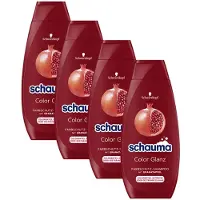 Henkel Schauma Color Shampooing Brillance avec protection de la couleur à la grenade 400ml pack de 4
