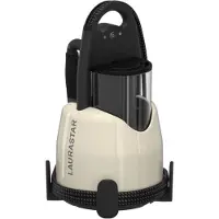 LauraStar Lift Plus Silky Beige, station de repassage 3-en-1, défroisse, repasse et nettoie, vapeur hygiénique, semelle 3D en aluminium, repassage vertical