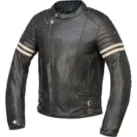 IXS Andy Black Leather Motorcycle Jacket Taille 50
