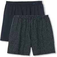 Calida Boxers bleu nuit / blanc