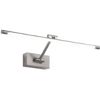 Gea Luce Applique Gap440N Gealuce En Métal Nickel Satiné, Led 8W 4000K, Lumière Indirecte, Diffuseur Synthétique, Ip20, Design Moderne - Gealuce