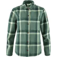 Fjällräven Singi Flannel Overshirt Long Sleeve Shirt Vert S Femme