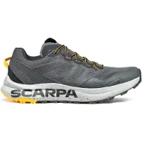Scarpa - Chaussures de trail - Spin Planet Anthracite Saffron pour Homme - Taille 45 - Gris