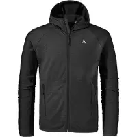 Schöffel Veste en polaire fonctionnelle 'Cascata' noir / blanc