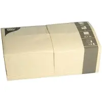 Papstar 84579 Papierserviette Seidenpapier Cremefarben (e) (250 pcs, 33 x 33 cm)
