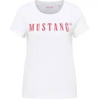 Mustang T-shirt 'Alma' rouge sang / blanc