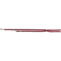 Trixie Hondenriem Premium Verstelbaar Tweelaags Sangria - 200X1 Cm (XS, Chien, Promenade)
