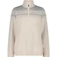 CMP 7h86506 Half Zip Sweater Beige M Femme
