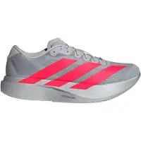 Adidas Chaussure de course 'Adizero EVO SL' gris / rouge néon / argent