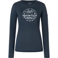 Super.natural Mountain Girl Regular Fit Long Sleeve T-shirt Bleu S Femme