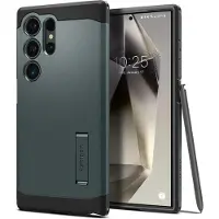Spigen Tough Armor S928 zielony/abyss green ACS07302 (Samsung Galaxy S24 Ultra), Coque pour téléphone portable, Vert