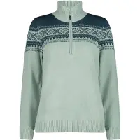 CMP 7h76506 Half Zip Sweater Vert S Femme