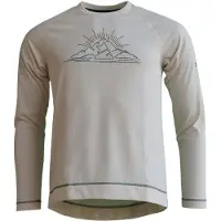 Zimtstern Hommes, Maillot de cyclisme, Chemise Pureflowz Eco L/S (M), Beige, Marron, Gris, M