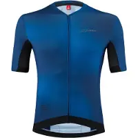 Löffler Maillot de vélo pour hommes , modèle Curro Hotbond, fermeture éclair intégrale, couleur bleu, taille 52