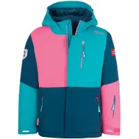 TROLLKIDS Veste de sport 'Hallingdal' bleu marine / bleu clair / rose