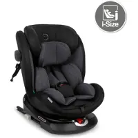 Momi EMI i-Size schwarz / Autositz / für Kinder von 40 bis 150 cm / bis 36 kg (Siège pour enfant)