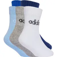 Adidas Chaussettes de sport 'Linear Ankle 5 Pairs Kids' bleu / bleu nuit / bleu clair / gris chiné / blanc