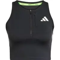 Adidas Adizero Running Gel Pocket Crop Sports Top Noir L Femme