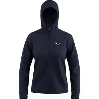 Salewa Puez Rocca Polarlite Hoodie Fleece Bleu S Femme
