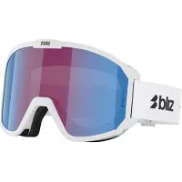 Bliz Rave Ski Goggles Blanc N_O_N Violet & Blue/CAT2 Homme,Femme