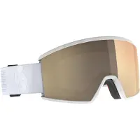 SCOTT - Masque de ski photochromique - Ambit LS Mineral White AMP LS Bronze Chrome S1-3 en Silicone - Blanc