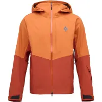 Black Diamond - Veste de ski de randonnée imperméable et respirante - M Recon Stretch Shell Saffron Burnt Sienna pour Homme en Nylon - Taille XL -