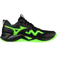 Mizuno WIP V1GA254049 in Black/Glowing Apple/Mandarin Orange color size 42.5