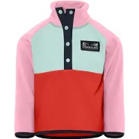 Didriksons Monte, pull polaire, junior, rose/bleu clair/orange