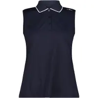 CMP Polo sans manches en piqué extensible femme