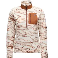 Black Diamond Lightweight Poly Half Zip Fleece Beige M Femme
