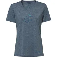 Vaude Skomer Print Iii Short Sleeve T-shirt Bleu 38 Femme