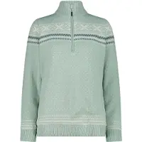 CMP 7h86505 Half Zip Sweater Vert S Femme