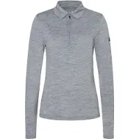 Super.natural Zip Regular Fit Long Sleeve Polo Gris S Femme