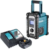 Makita DMR 116 RF1 Radio de chantier sans fil 14,4 - 18 V AM FM AUX + 1x batterie 3,0 Ah + chargeur
