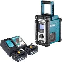 Makita DMR 116 RF Radio de chantier sans fil 14,4 - 18 V AM FM AUX + 2x batterie 3,0 Ah + chargeur