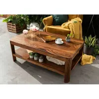 MASSIVMOEBEL24.DE MASSIVMOEBEL24 | Table basse 120x70 Palissandre ciré Noisette TORONTO #205